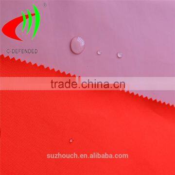 fluorescent red oxford reflective fabric with pvc coating fabric for bag