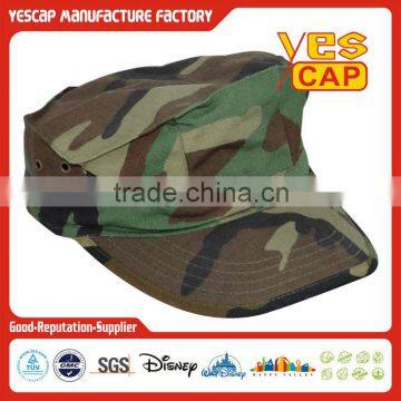 100% cotton fitted military army cadet cap and hat