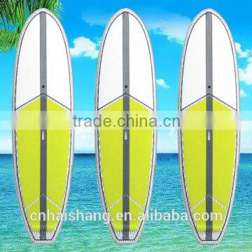 2016 hot selling yellow epoxy stand up paddle board