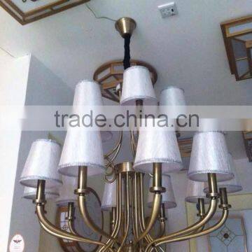 candle pendant lamp with lamp shade