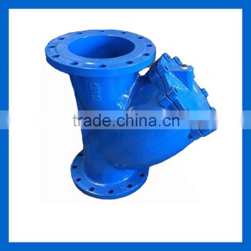 DIN3202 F1 PN16 Ductile iron flanged Y type Strainer DN80