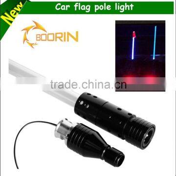 Wholesale safety 4ft 5ft 6ft 12v waterproof led flag lighting decorative car antenna with remote control antenna car