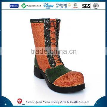 Resin Boot Shape Coin Bank