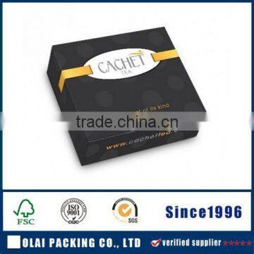 Custom printed paper box black paper box for USB cable packaging