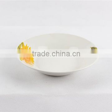 Round soup plate 9", wholesale ceramic porcelain china plate, china plate