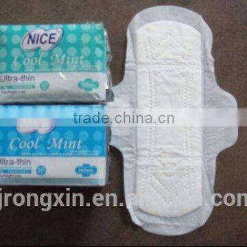 Cotton soft ultra thin sanitary napkin/pads