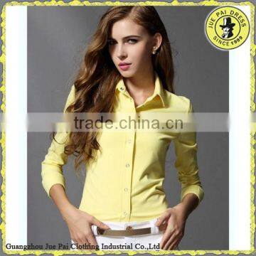 Invisible Buttons Hot Girl Office Shirt For Brazil Female photo-5