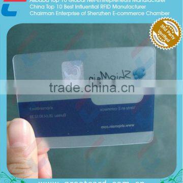Frosted Clear Plastic Business Cards, Transparent PVC ID Card photo-2
