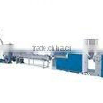 PVC cooling-cutting granulating extrusion line