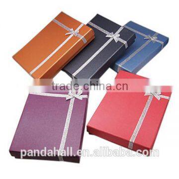 Necklace Earrings and Ring Jewellry Set Jewelry Paper Box(CBOX-C006-M)