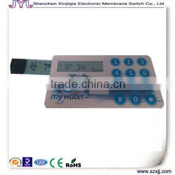 remote control membrane switch with tactile swithes and double sided permanent adhesive