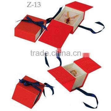 Fashion Cardboard Girls Jewelry Box & Gift Box For Ring & NecklacePacking