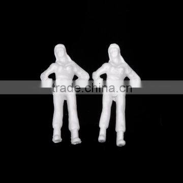 Architecture model maker white plastic figure, figure toy