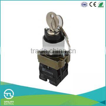 UTL Latest Products In Market Instantaneous Automotive Push Button Switches Key Mark Button 220V