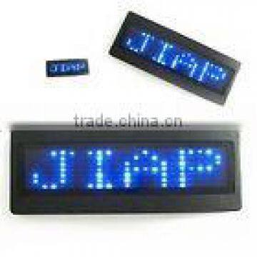 2015 New Mini scrolling magnetic or pin LED name badge