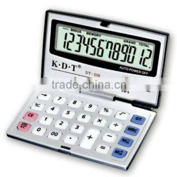 12 digits foldable credit card calculator DT-258