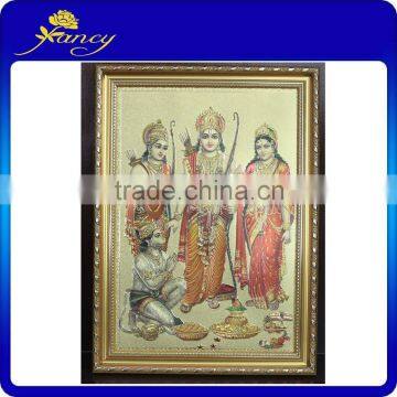 gold hindu religious gods picture frame