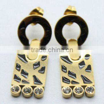 fashion girl's gold cheap dangling earrings
