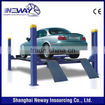 cheap four post lift for car parking