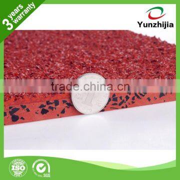 mixed type synthetic rubber running track material