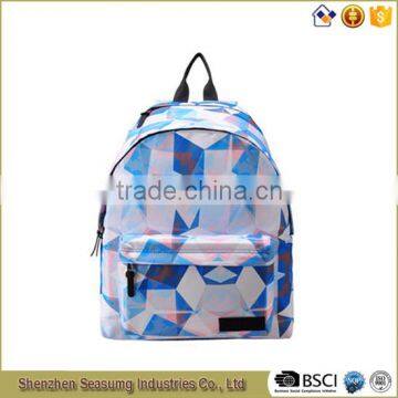 2016 Fashion Pattern Printing 900D Polyester School Backpack for Girls