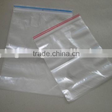 transparent zipper lock plastic bag