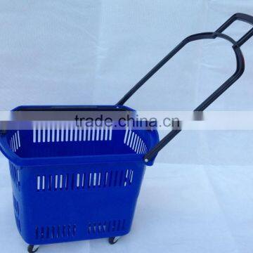 Plastic shopping basket