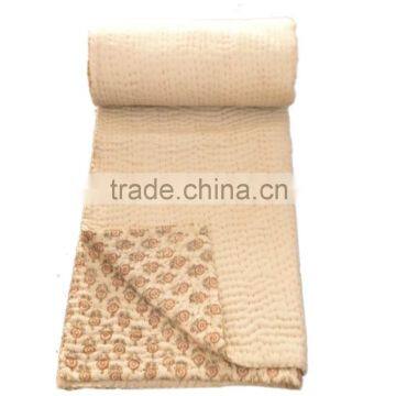 RTHKG-61 Multy Purpose Printed Home Furnishing Cotton Quilt Gudari Bedspread Queen / Twin Sized Throws