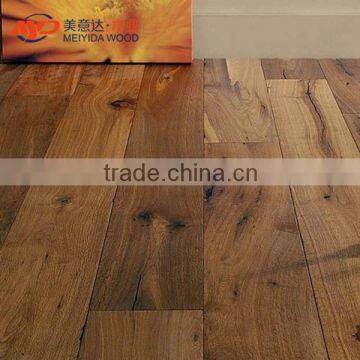 Engineered Smoked Oak 150mm x 18-4mm Brushed and Lacquered Wood Flooring