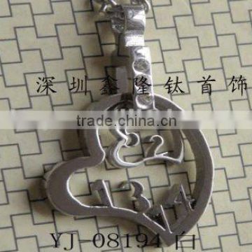 TC56 Lovers Stainless Steel Heart Pendant