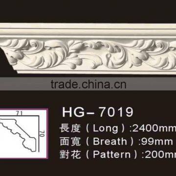 Decorative pu carved cornice moulding made in china for home