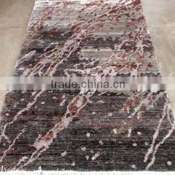 Indo Nepali Hand Knotted 7/36-63 Knots/Sq. Inch Art Silk Rugs