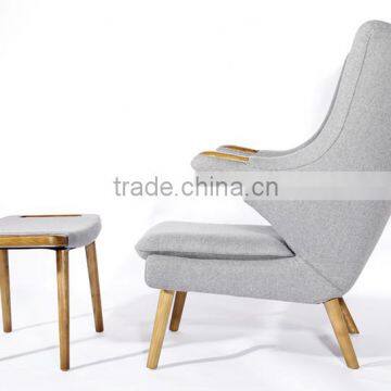 Hans J. Wegner Cashmere Teddy Bear Chair and Ottoman photo-5