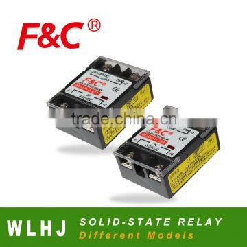 F&C solid-state relay, WLHJ series, DC or AC control, different voltage and currents.