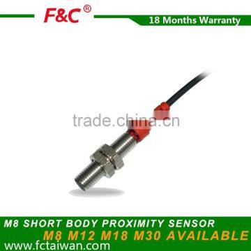 M8* 30mm PNP shield inductive proximity Switch