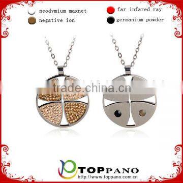 latest unique design hot sale stainless steel energy pendant with 4 in 1 energy