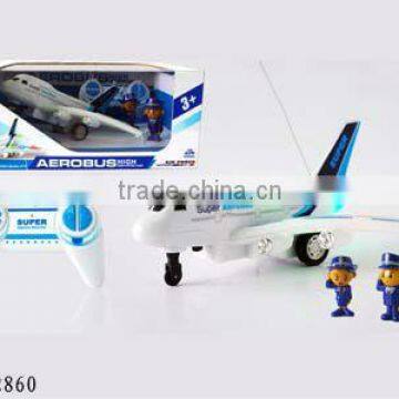 Remote control airplane with the wheels