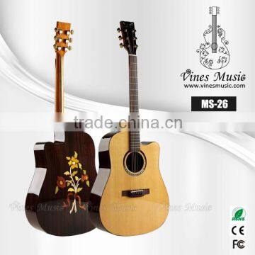 41 inch solid wood guitar cutaway manufacturer MS-26