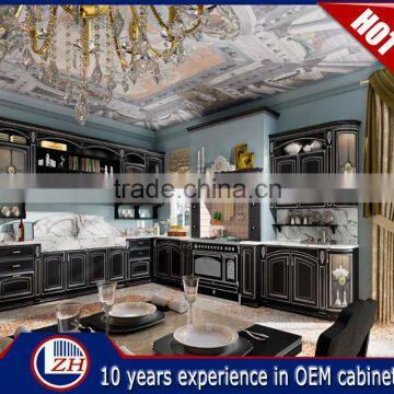 Top selling whole solidwood kitchen cabinet set flat pack modern kitchen cabinets