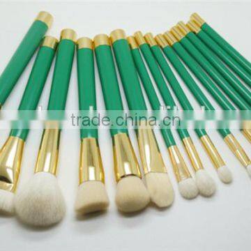 Natural Hair Cosmetic Brush Set 15pcs Custom Makeup Brushes Professional