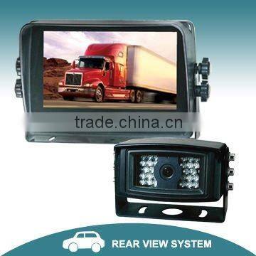 7" Digital car reversing camera system with touch buttons