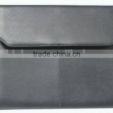 Black leather portfolio with calculater