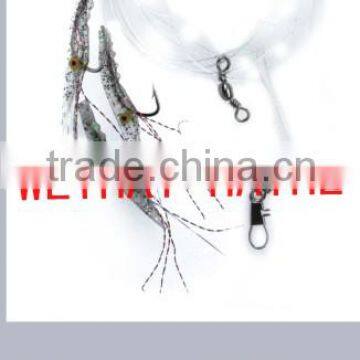 vivid shrimp lure fishing tackle mini shrimp fishing rig