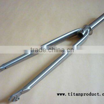 Gr.9 Titanium Road Bike Fork 11/8" Steering Tube with Rack Mounts