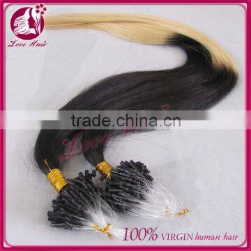 New arrival finish loop hair extension, remy human hair extension micro ring loop hair extension