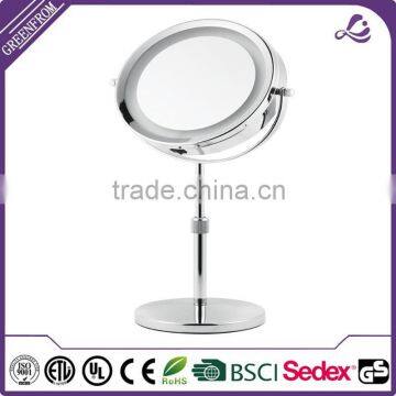 Brand New Chrome Metal Table Top Vanity Mirror photo-2