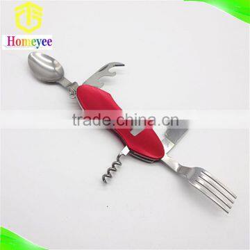 Plastic Folding Stainless Steel Camping Tableware Sets