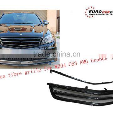 carbon fibre grille for W204 C63 AMG style