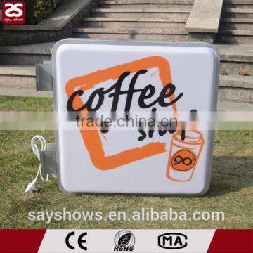 exterior double sides square advertising light box