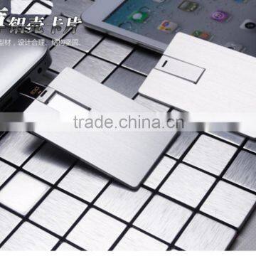 Super Slim Aluminum Material USB Flash Drive, Grade A Chips Credit Card Business USB Memory Stick Custom photo-3